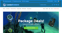 Desktop Screenshot of lucasdivestore.com